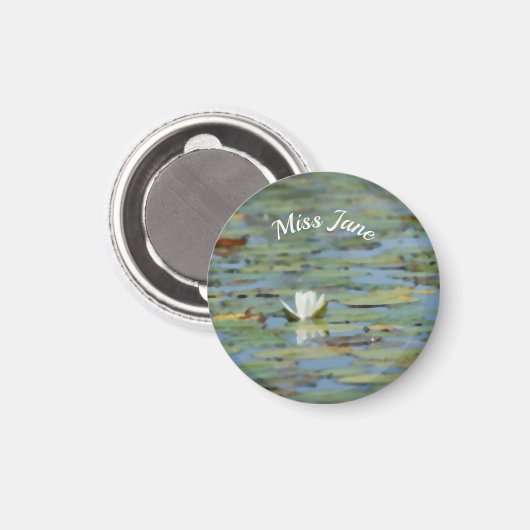 《植物》スイレンレイクフラワーウォーターカラーマグネット マグネット (正面/裏面)