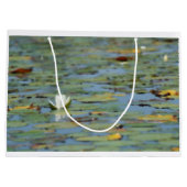 《植物》スイレンレイクフラワーウォーターカラー抱き枕 ラージペーパーバッグ (裏面)