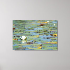 《植物》スイレンレイクフラワーウォーター色キャンバス印刷 キャンバスプリント