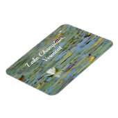 《植物》スイレンレイクフラワーウォーター色フレキシブルマグネット マグネット (左側)