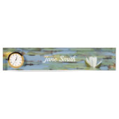 《植物》スイレンレイクフラワーウォーター色 デスクネームプレート (正面)