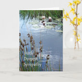 《植物》スイレン共感書 カード (黄色い花)