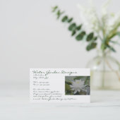 《植物》スイレン名刺 名刺 (スタンド正面)