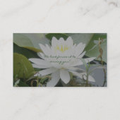 《植物》スイレン名刺 名刺 (裏面)