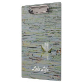 《植物》スイレン池湖フラワークリップボード クリップボード (左)