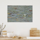 《植物》スイレン池湖花Iポスター ポスター (キッチン)