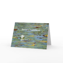 《植物》スイレン湖フラワーウォーター色の共感カード