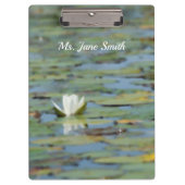 《植物》スイレン湖フラワーウォーター色クリップボード クリップボード (正面)