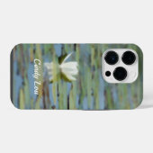 《植物》スイレン湖花水彩携帯電話ケース iPhoneケース (裏面横)