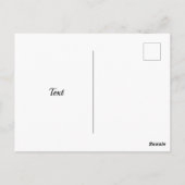 《植物》スイレン湖花水彩絵葉書 ポストカード (裏面)