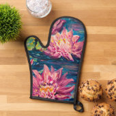 《植物》スイレン絵を描の 鍋つかみ (トップダウン)