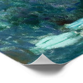 《植物》スイレン絵を描ズバイクロードモネ ポスター (角)