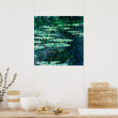 《植物》スイレン絵を描ズバイクロードモネ ポスター (キッチン)