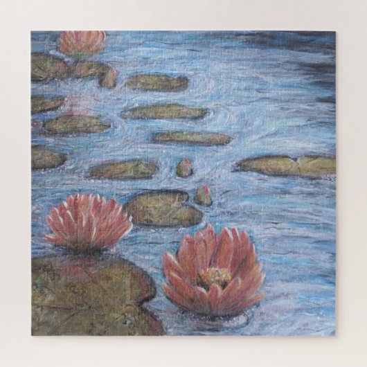 《植物》スイレン ジグソーパズル (縦)