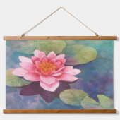 《植物》スイレン 吊り下げ型タペストリー (正面)