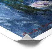 《植物》スイレン; 1914年モネ ポスター (角)