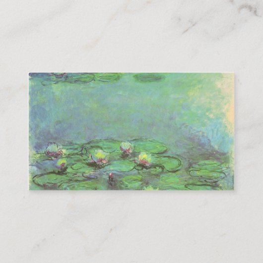 《植物》スイレン(1914)by Claude Monet 名刺 (裏面)
