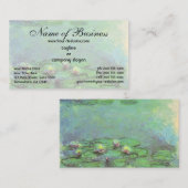 《植物》スイレン(1914)by Claude Monet 名刺 (正面/裏面)