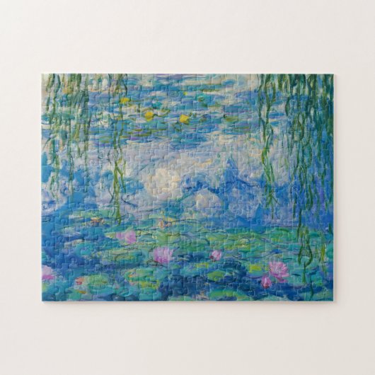 《植物》スイレン, 1916-1919 by Claude Monet ジグソーパズル (横)