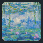 《植物》スイレン, 1916-1919 by Claude Monet スクエアシール<br><div class="desc">クロード・モネ – 《植物》スイレン,  1916-1919.オスカーフランスの・クロード・モネ（1840年～1926年）は、モダニズムへの鍵の前駆と見られる印象派の画家で創始者であ絵を描り、特に彼が自然を知覚した時に絵を描は、その前兆と見なされている。</div>