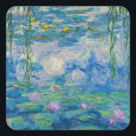 《植物》スイレン, 1916-1919 by Claude Monet スクエアシール<br><div class="desc">クロード・モネ – 《植物》スイレン,  1916-1919.オスカーフランスの・クロード・モネ（1840年～1926年）は、モダニズムへの鍵の前駆と見られる印象派の画家で創始者であ絵を描り、特に彼が自然を知覚した時に絵を描は、その前兆と見なされている。</div>