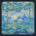 《植物》スイレン, 1916-1919 by Claude Monet スクエアシール<br><div class="desc">クロード・モネ – 《植物》スイレン,  1916-1919.オスカーフランスの・クロード・モネ（1840年～1926年）は、モダニズムへの鍵の前駆と見られる印象派の画家で創始者であ絵を描り、特に彼が自然を知覚した時に絵を描は、その前兆と見なされている。</div>