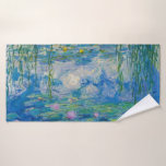 《植物》スイレン, 1916-1919 by Claude Monet バスタオル<br><div class="desc">クロード・モネ – 《植物》スイレン,  1916-1919.オスカーフランスの・クロード・モネ（1840年～1926年）は、モダニズムへの鍵の前駆と見られる印象派の画家で創始者であ絵を描り、特に彼が自然を知覚した時に絵を描は、その前兆と見なされている。</div>