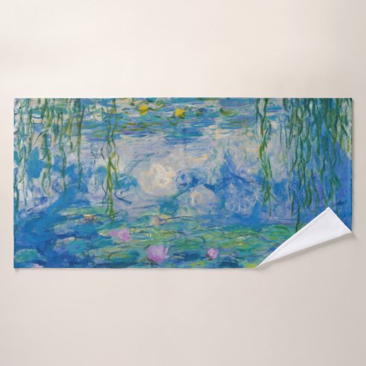 《植物》スイレン, 1916-1919 by Claude Monet バスタオル (バスタオル)