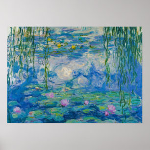 《植物》スイレン, 1916-1919 by Claude Monet ポスター