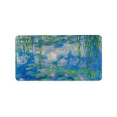 《植物》スイレン, 1916-1919 by Claude Monet ラベル (正面)