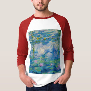 《植物》スイレン, 1916-1919 by Claude Monet Tシャツ