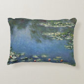 《植物》スイレンbyクロード・モネ,ヴィンテージの花 アクセントクッション (裏面)