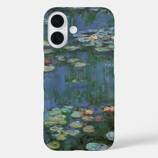 《植物》スイレンbyクロード・モネ，ヴィンテージの花 Case-Mate iPhoneケース (裏面)