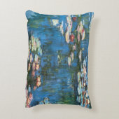 《植物》スイレンbyクロード・モネ,ヴィンテージ印象主義 アクセントクッション (裏面(縦))