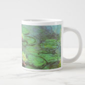 《植物》スイレンbyクロード・モネ，ヴィンテージ印象主義 ジャンボコーヒーマグカップ (右)