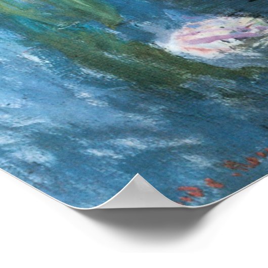 《植物》スイレンbyクロード・モネ,ヴィンテージ印象主義 ポスター (角)