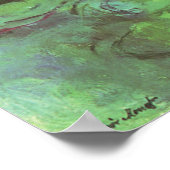 《植物》スイレンbyクロード・モネ，ヴィンテージ印象主義 ポスター (角)