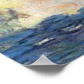 《植物》スイレンbyクロード・モネ，ヴィンテージ印象主義 ポスター (角)