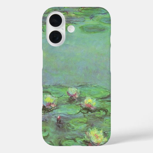 《植物》スイレンbyクロード・モネ,ヴィンテージ印象主義 Case-Mate iPhoneケース (裏面)