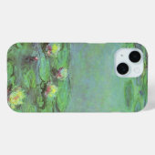 《植物》スイレンbyクロード・モネ，ヴィンテージ印象主義 Case-Mate iPhoneケース (裏面 (横))