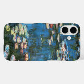 《植物》スイレンbyクロード・モネ，ヴィンテージ印象主義 Case-Mate iPhoneケース (裏面 (横))