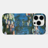 《植物》スイレンbyクロード・モネ,ヴィンテージ印象主義 Case-Mate iPhoneケース (裏面 (横))