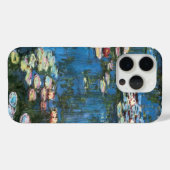 《植物》スイレンbyクロード・モネ，ヴィンテージ印象主義 Case-Mate iPhoneケース (裏面 (横))