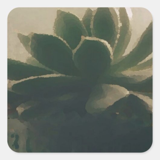 植物 スクエアシール (正面)