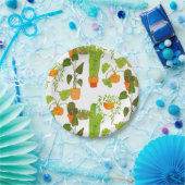 植物 ペーパープレート (パーティー)