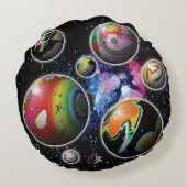 植物 ラウンドクッション (裏面)