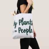植物 = 人間 トートバッグ (クローズアップ)