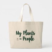 植物 = 人間 ラージトートバッグ (裏面)