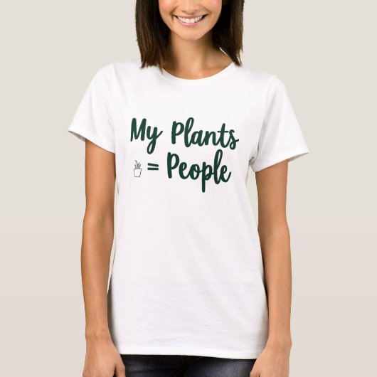 植物 = 人間 Tシャツ (正面)