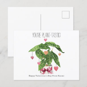 植物 – 味覚ハウスプラントプンクラスルームValentine ポストカード